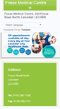 Mobile Screenshot of fossemedicalcentre.co.uk
